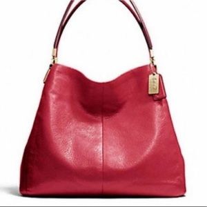 Coach Red Leather Phoebe Shoulder Bag Satchel G1376 26224
